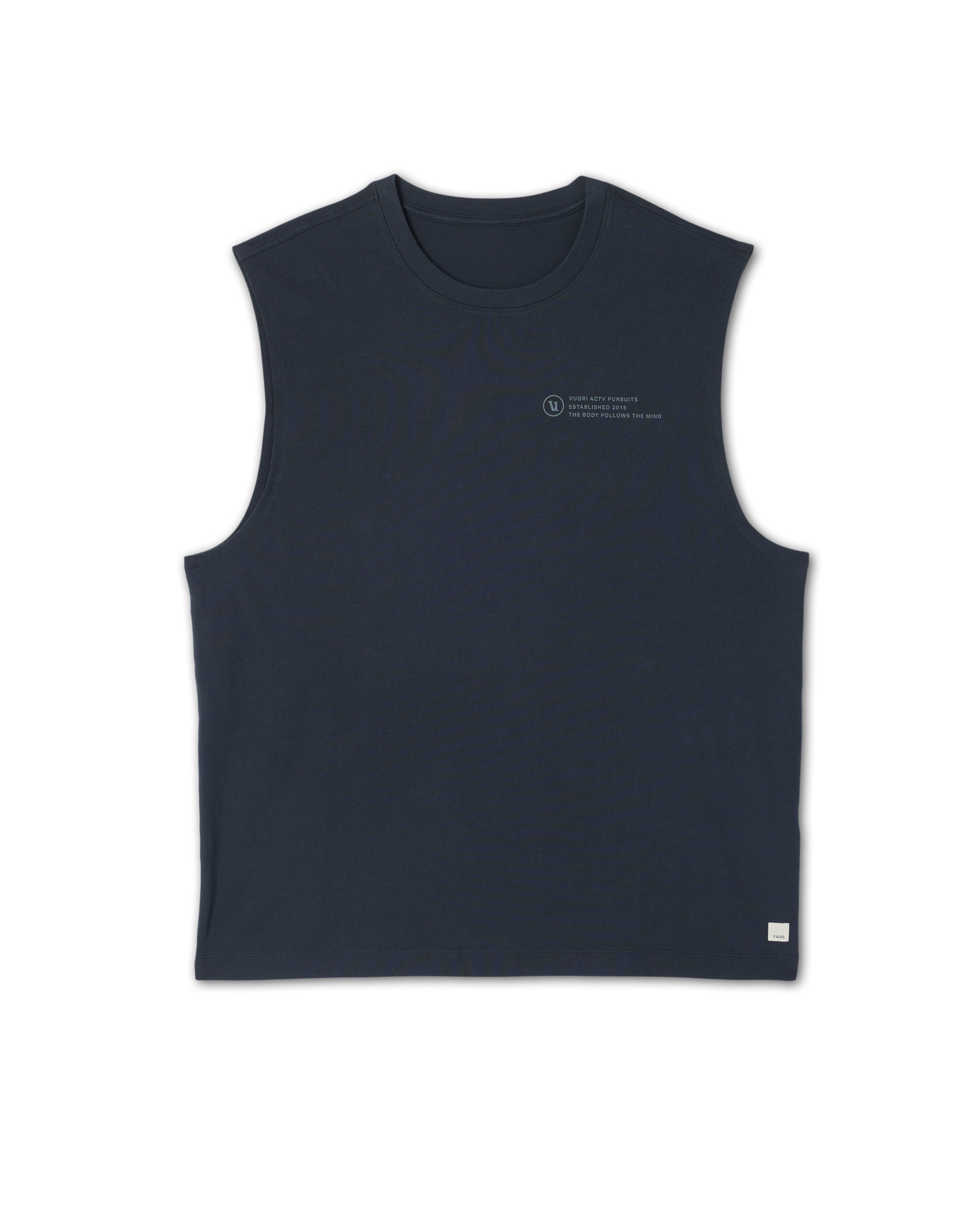 Sleeveless Heavyweight Cotton Muscle Tank | Navy - Image 6