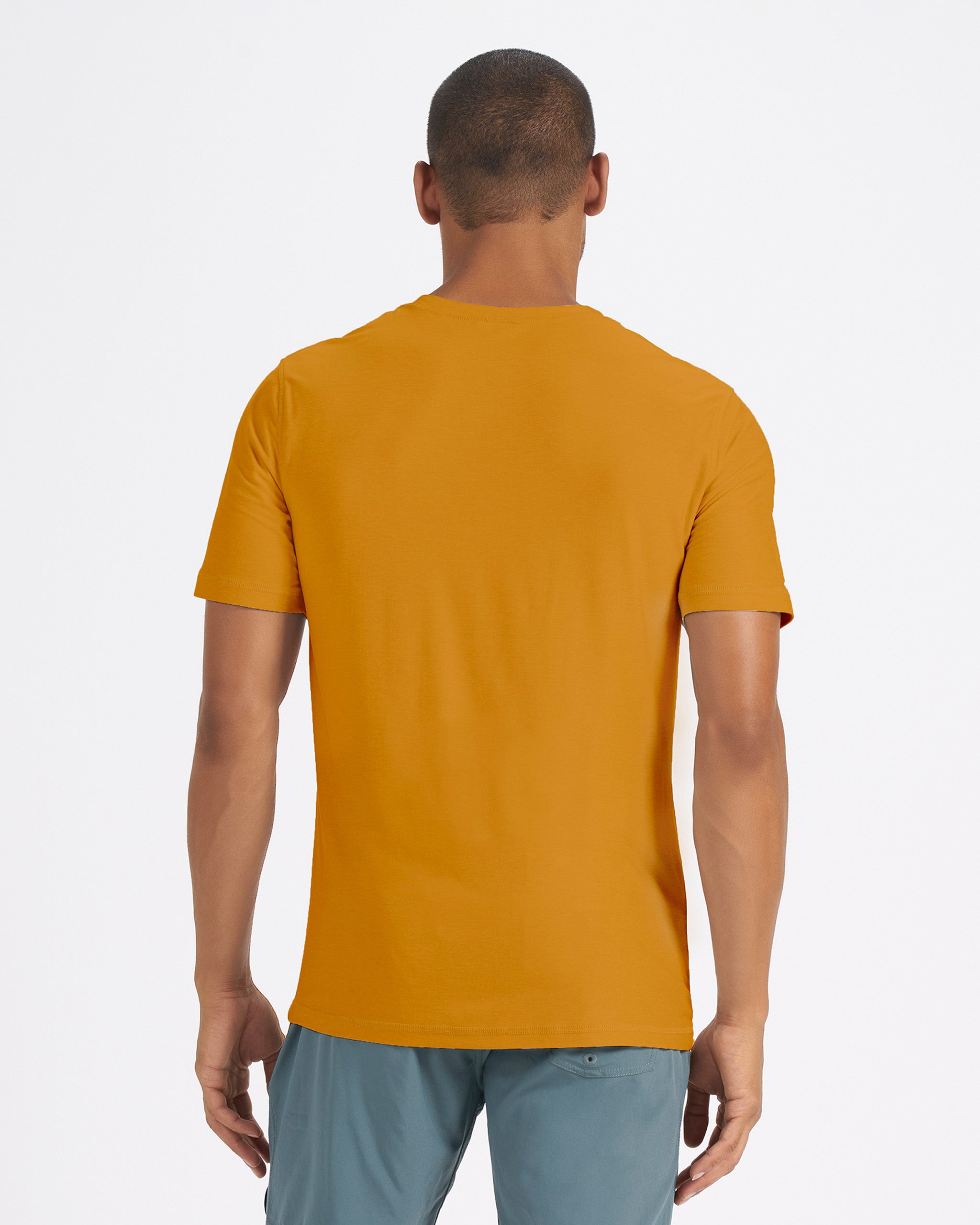 Strato Tech Tee | Dark Golden Heather - Image 3