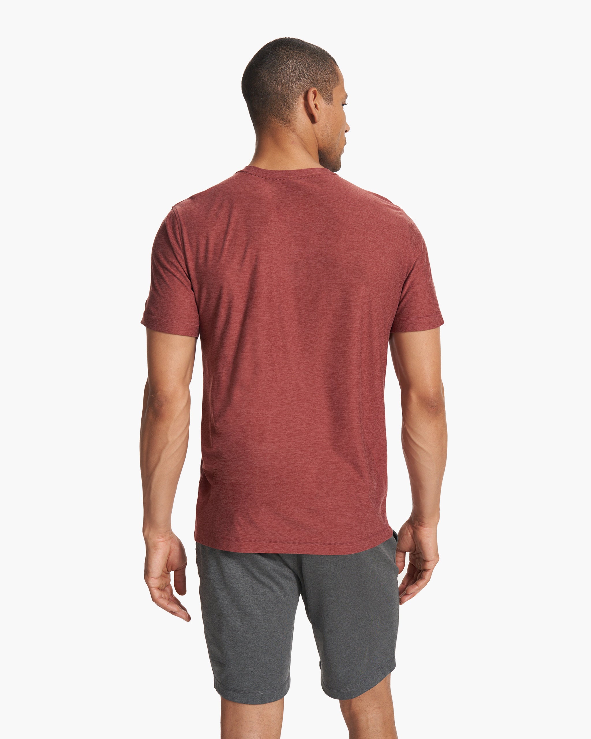 Strato Tech Tee | Earth Red Heather - Image 4