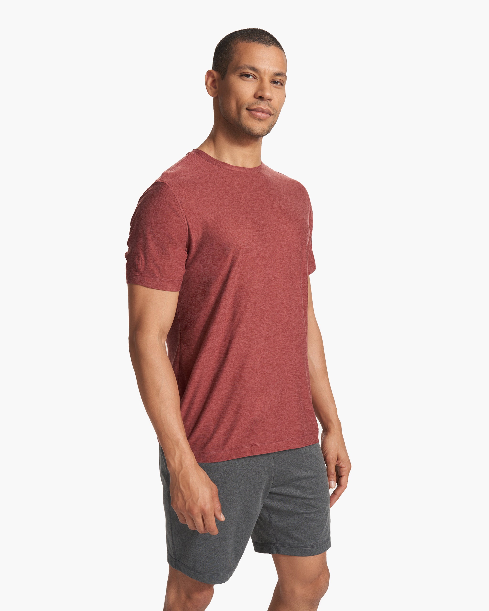 Strato Tech Tee | Earth Red Heather - Image 3
