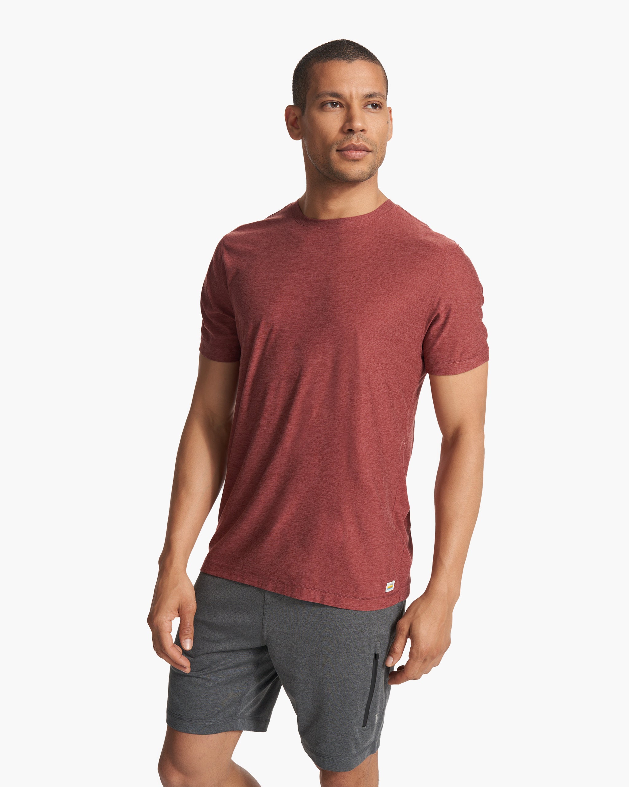 Strato Tech Tee | Earth Red Heather