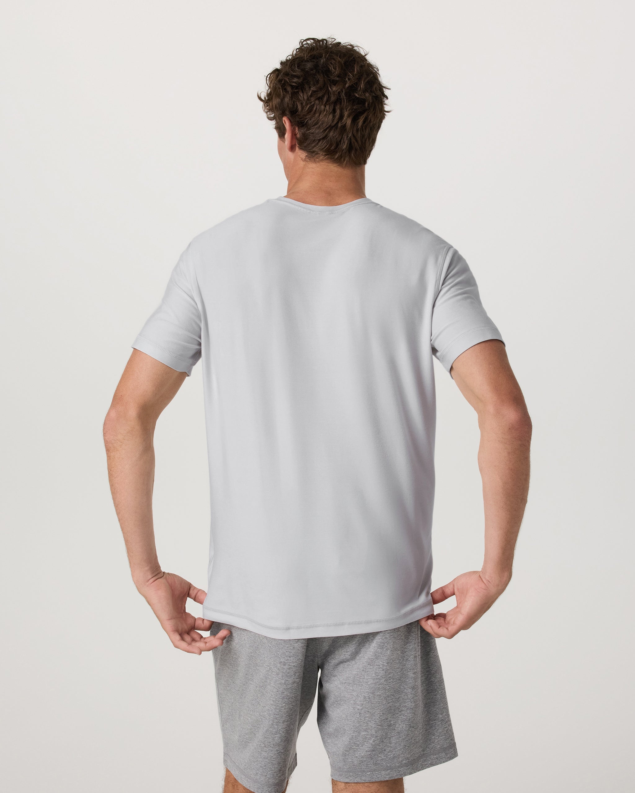Strato Tech Tee | Frost Grey Heather - Image 4