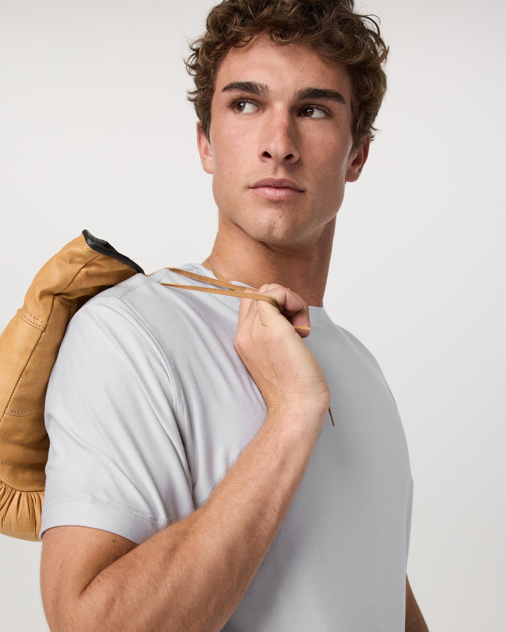 Strato Tech Tee | Frost Grey Heather - Image 3