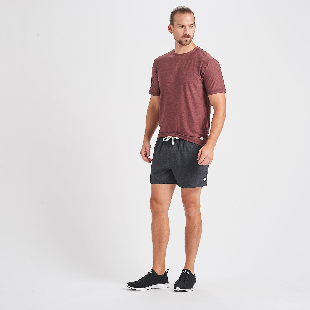 Strato Tech Tee | Fig Heather - Image 4