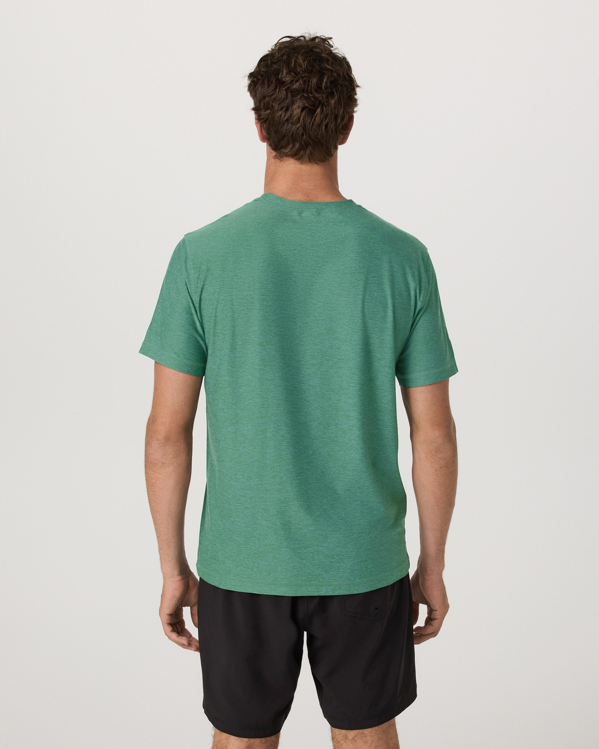 Strato Tech Tee | Hedge Green Heather - Image 3
