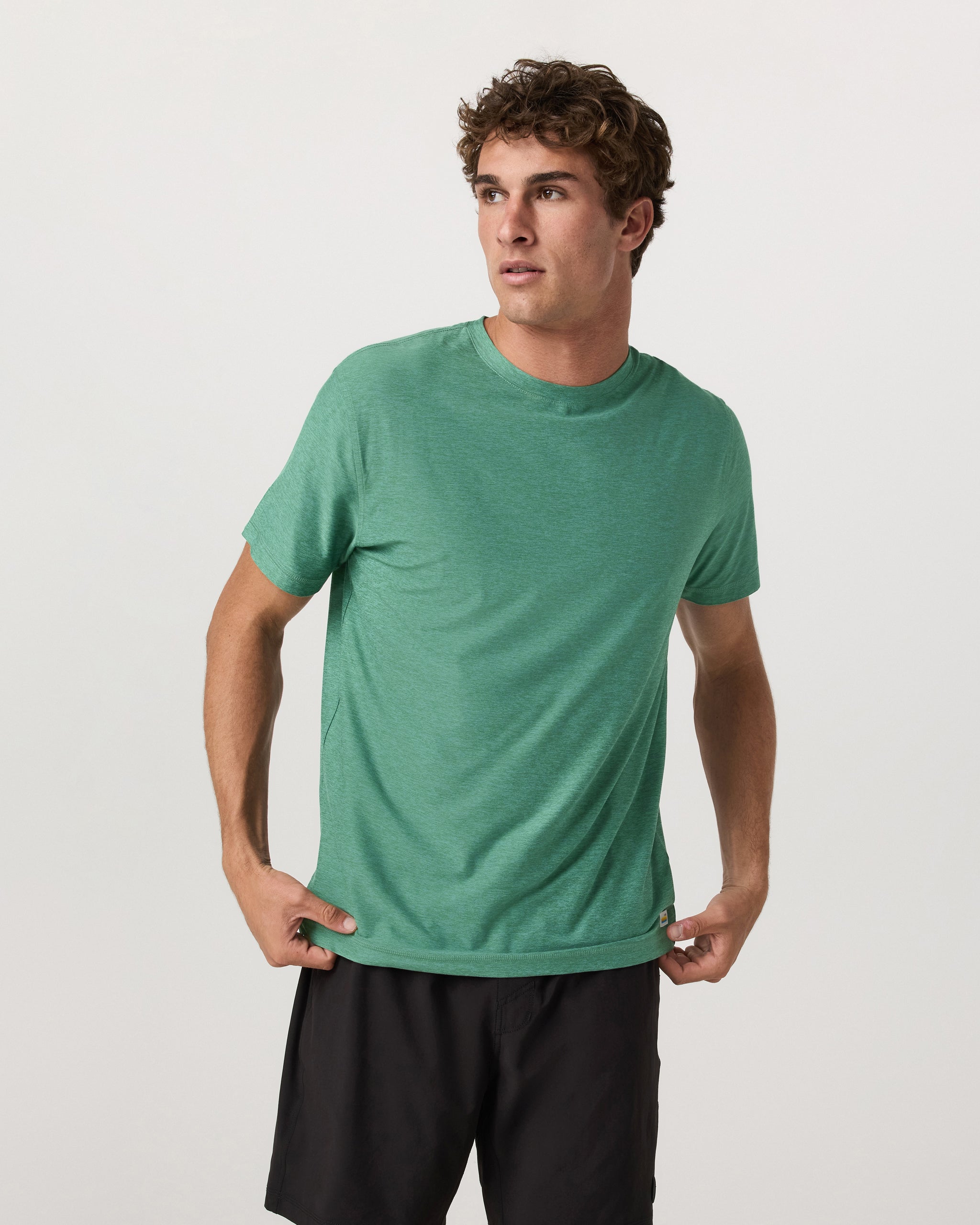 Strato Tech Tee | Hedge Green Heather