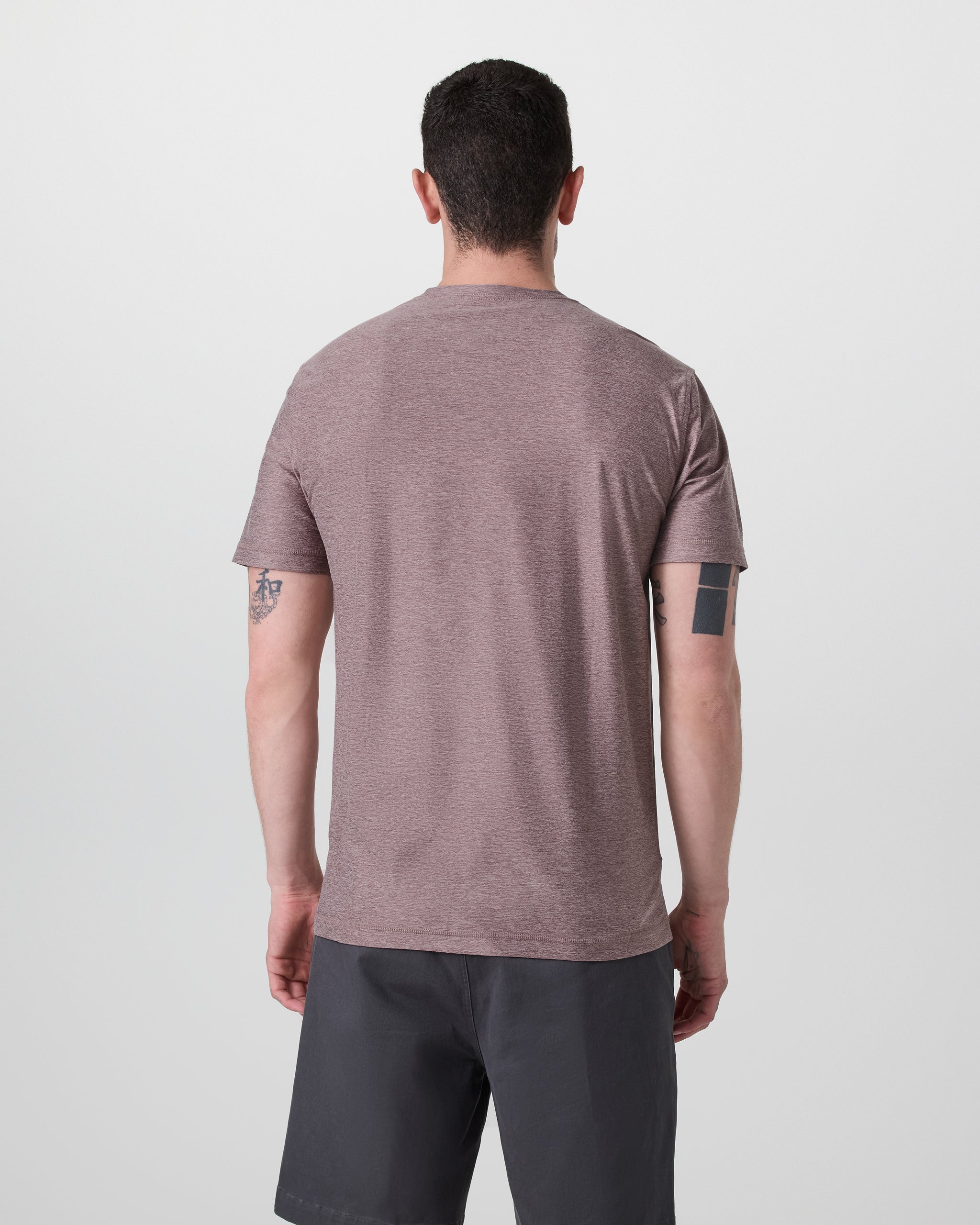 Strato Tech Tee | Dark Umber Heather - Image 5