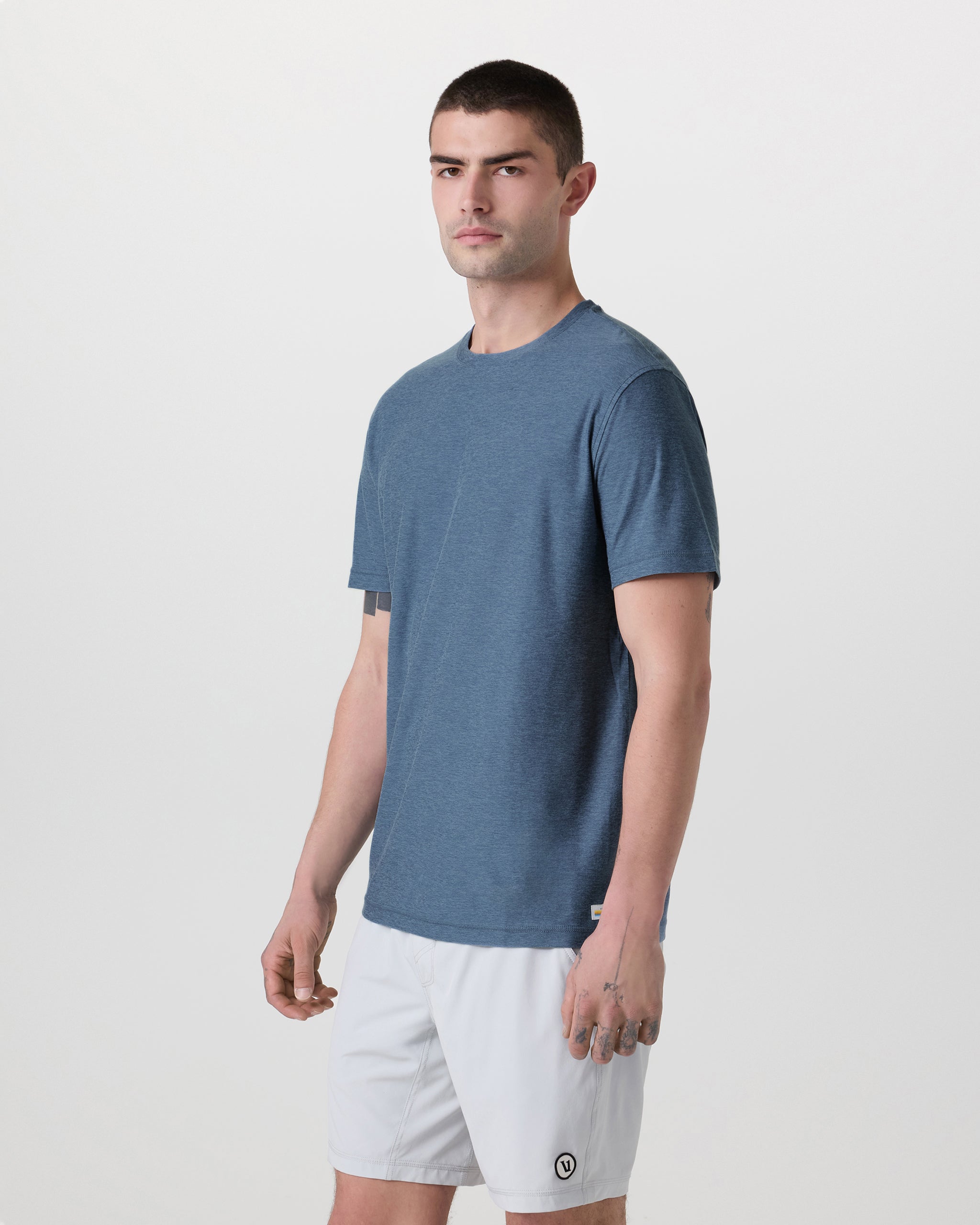 Strato Tech Tee | Pool Blue Heather