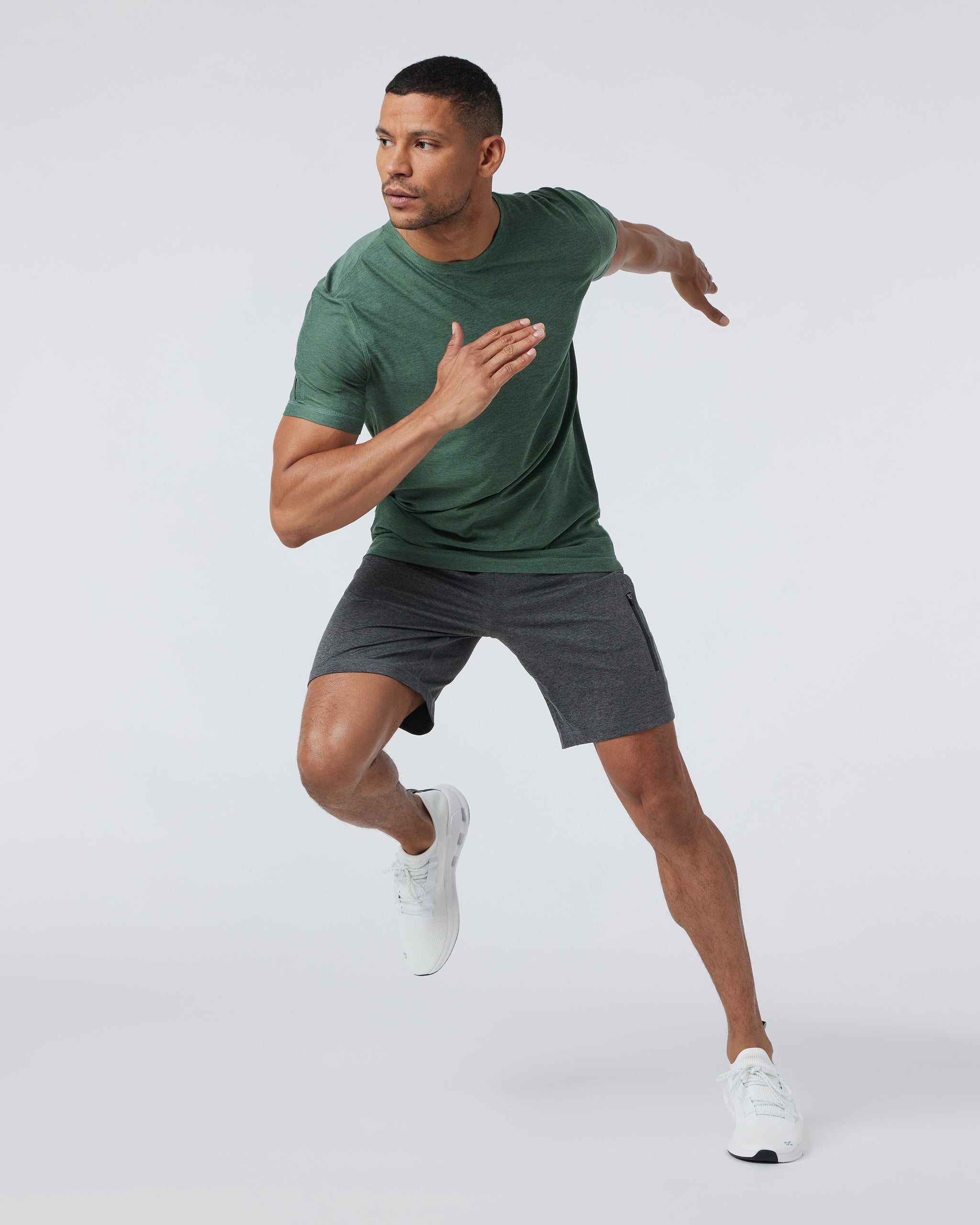 Strato Tech Tee | Sea Pine Heather - Image 2