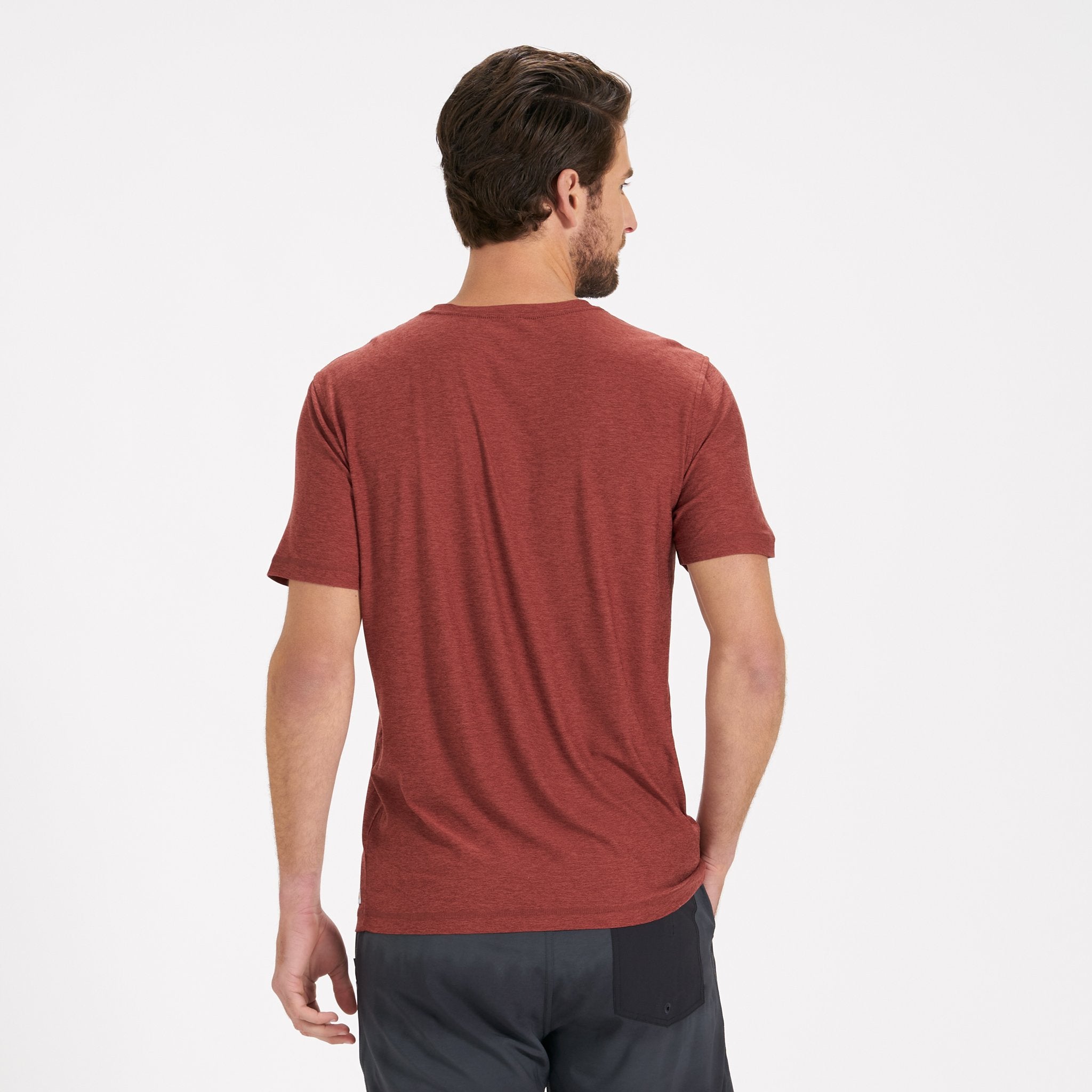 Strato Tech Tee | Red Clay Heather - Image 2