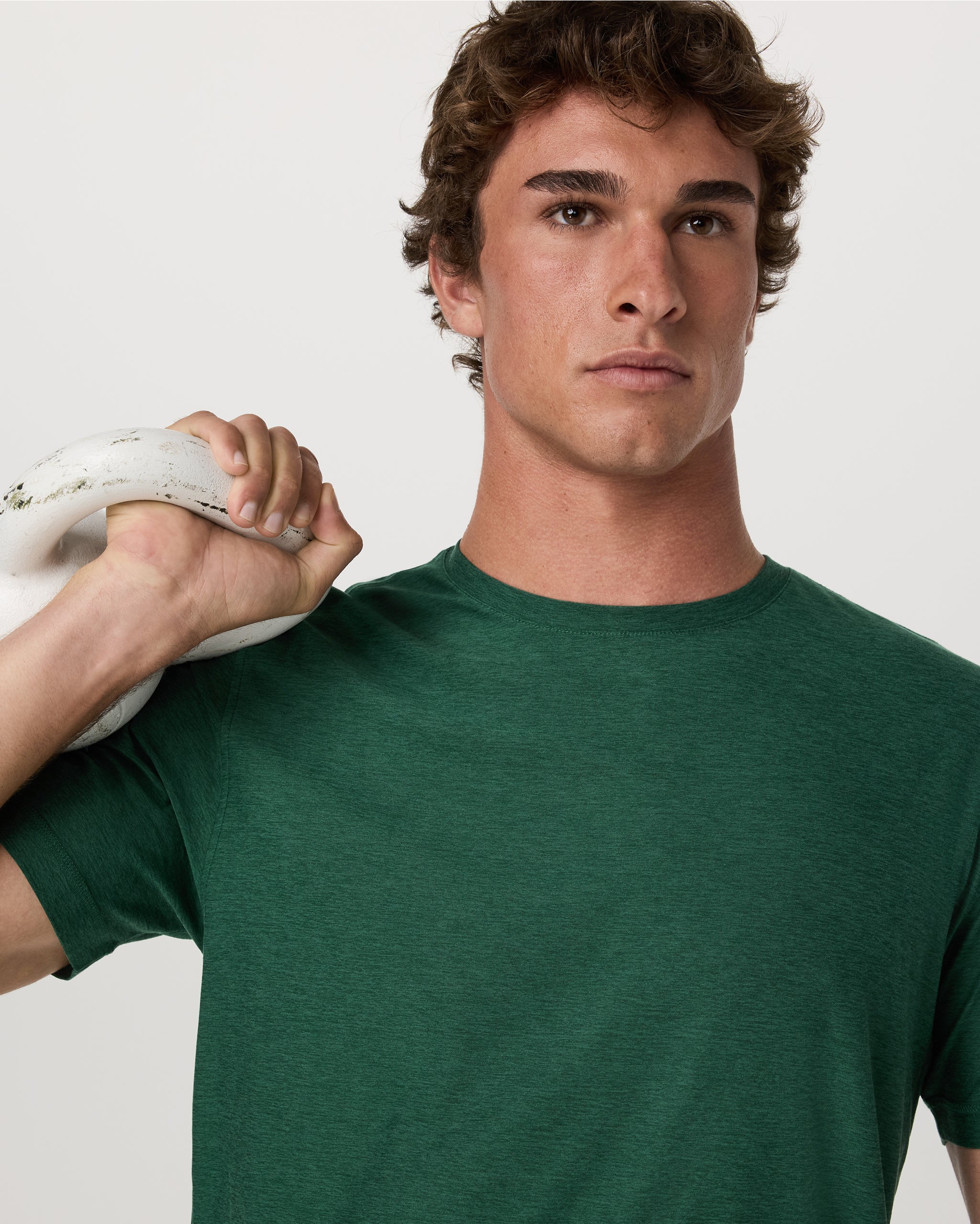 Strato Tech Tee | Viridian Heather - Image 2