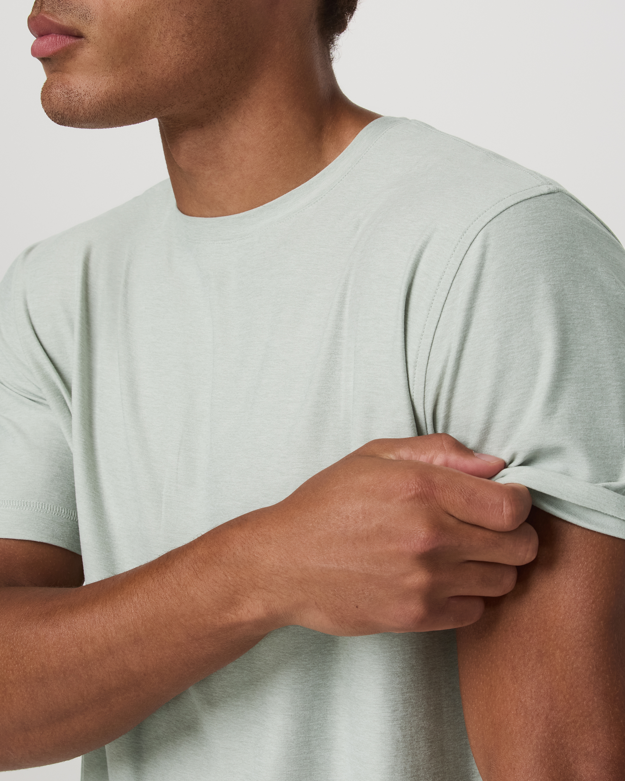 Strato Tech Tee | Storm Blue Heather - Image 2