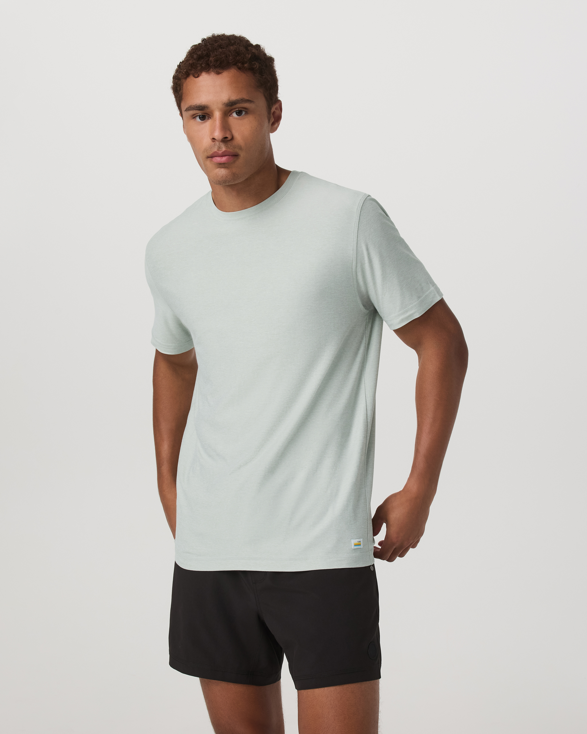 Strato Tech Tee | Storm Blue Heather - Image 5