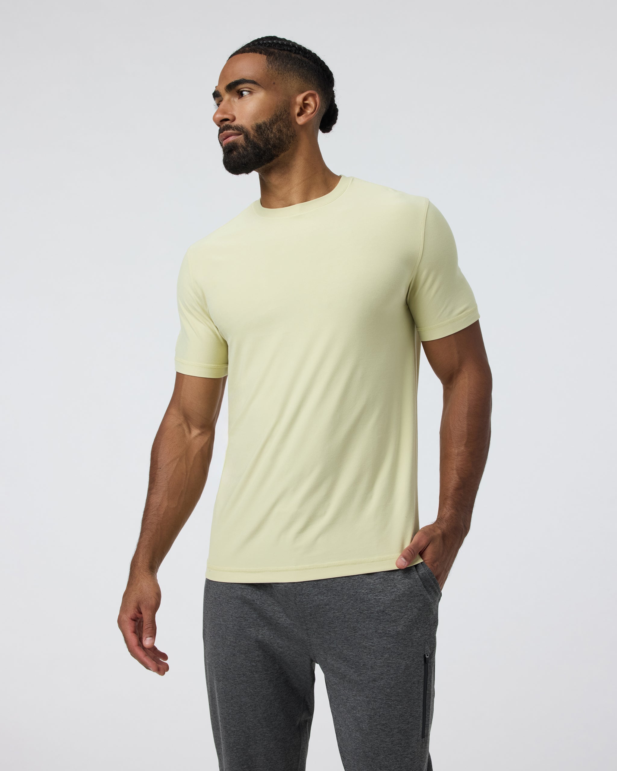 Strato Tech Tee | Pale Citron - Image 2