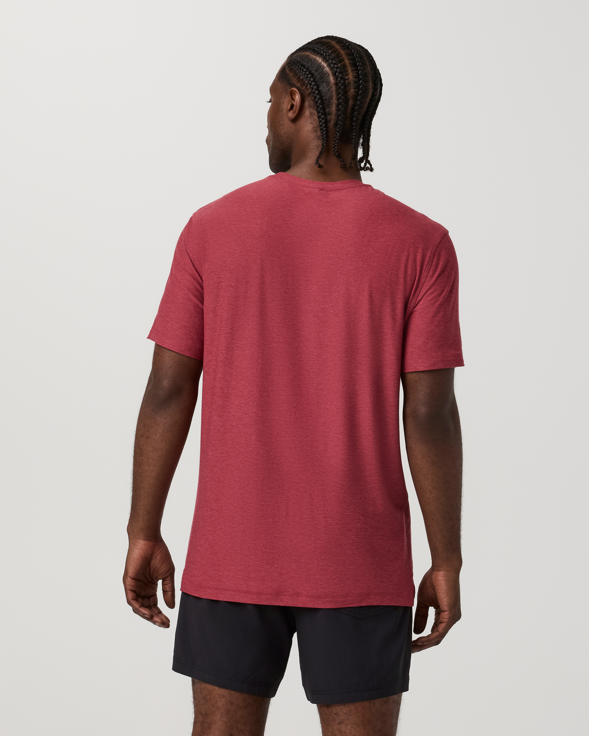 Strato Tech Tee | Sour Cherry Heather - Image 3