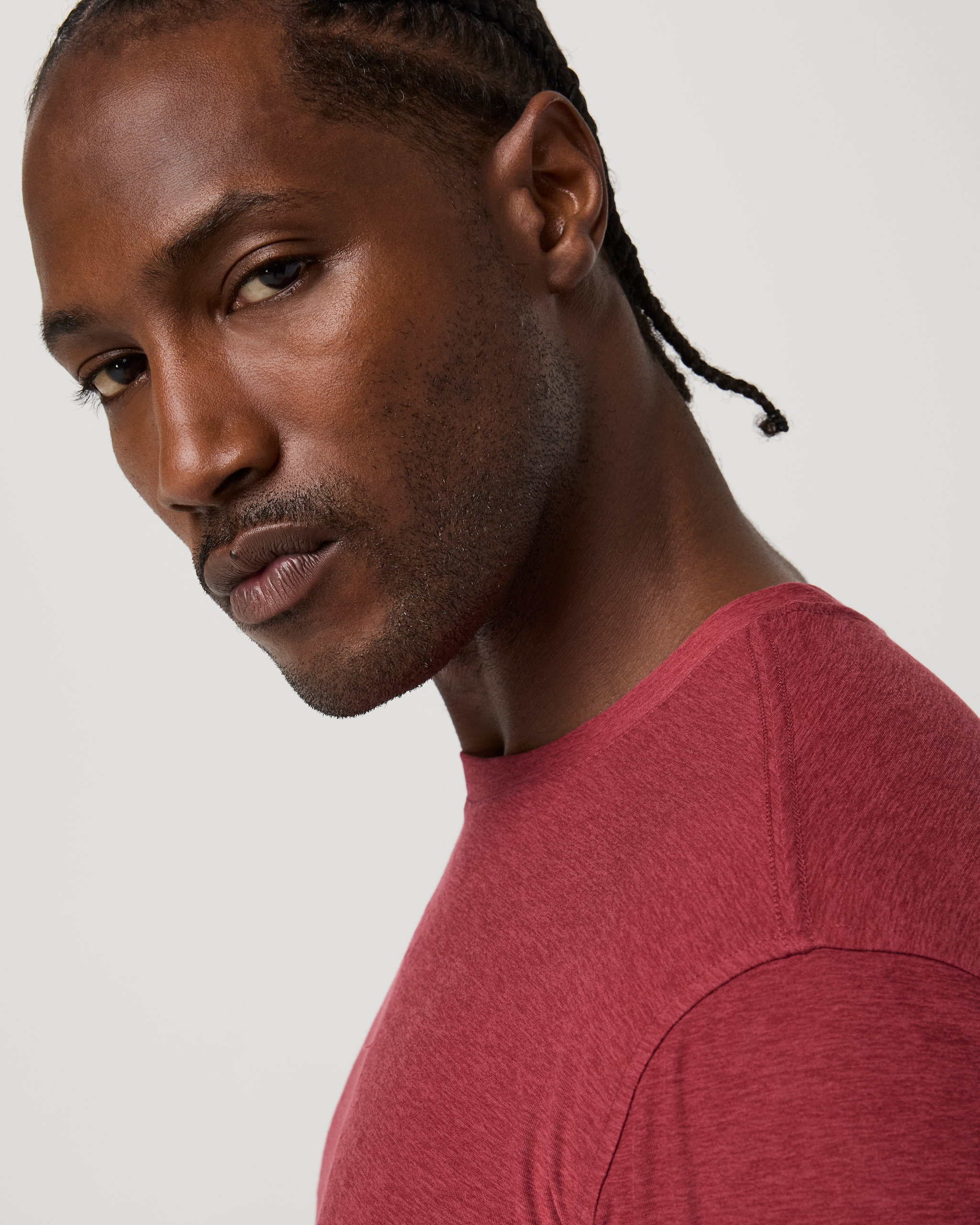 Strato Tech Tee | Sour Cherry Heather - Image 4
