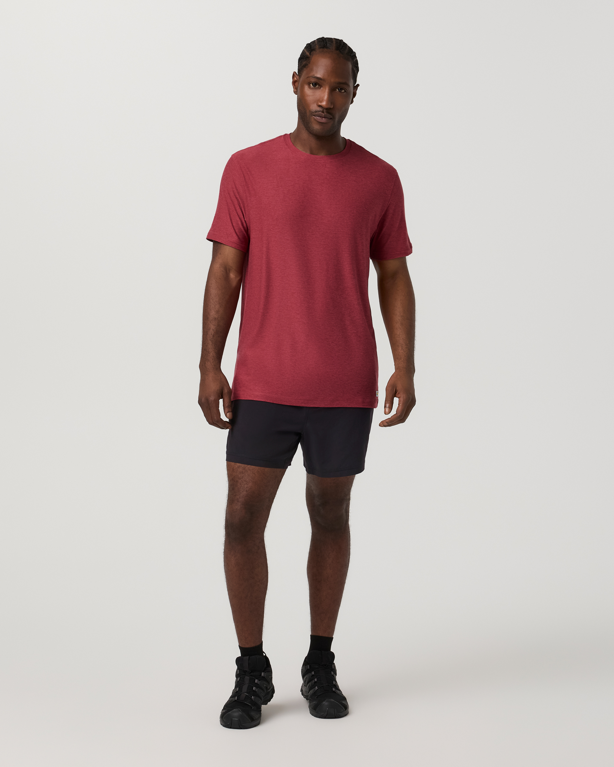 Strato Tech Tee | Sour Cherry Heather - Image 5