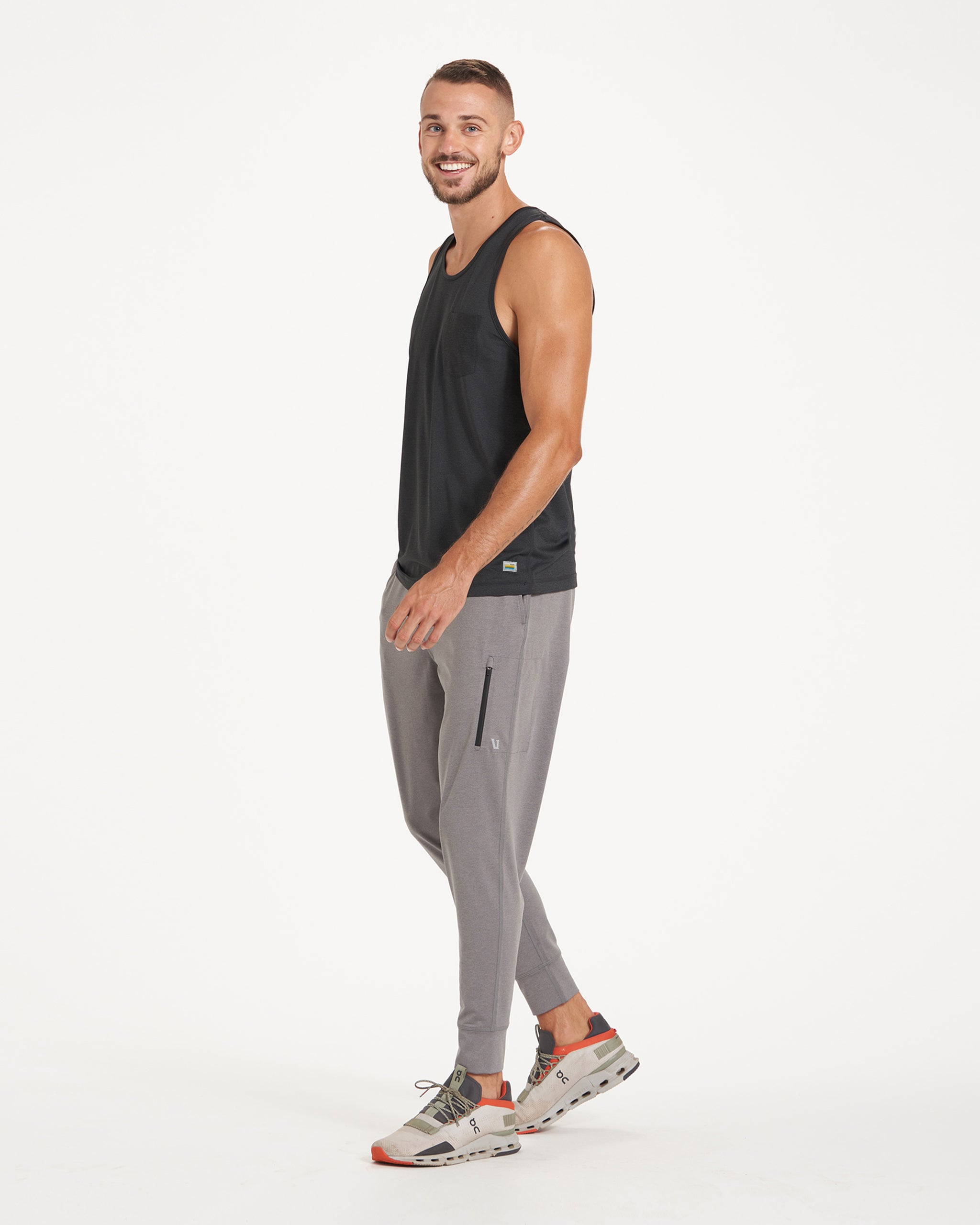 Tradewind Performance Tank | Black Heather - Image 4