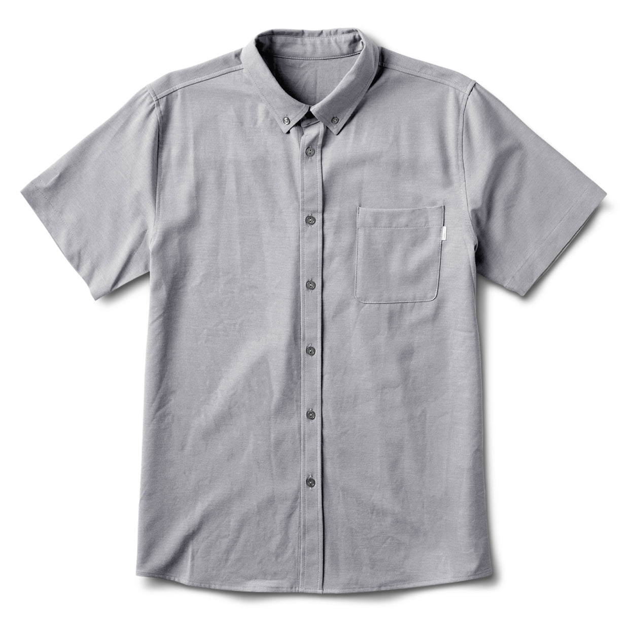 Bishop Short-Sleeve Button-Down | Light Grey - Image 5