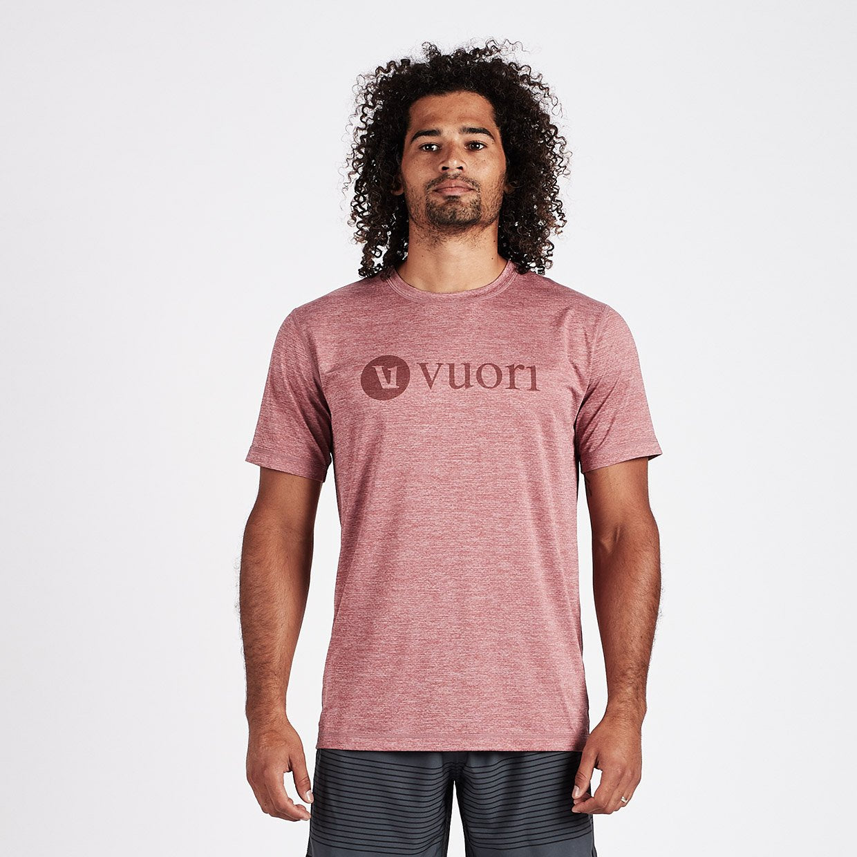 V1 Vuori Tech Tee | Saltwater Red Heather