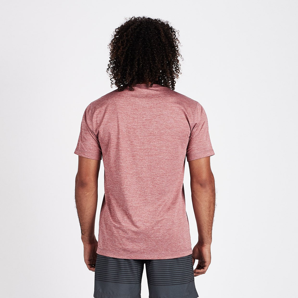 V1 Vuori Tech Tee | Saltwater Red Heather - Image 3