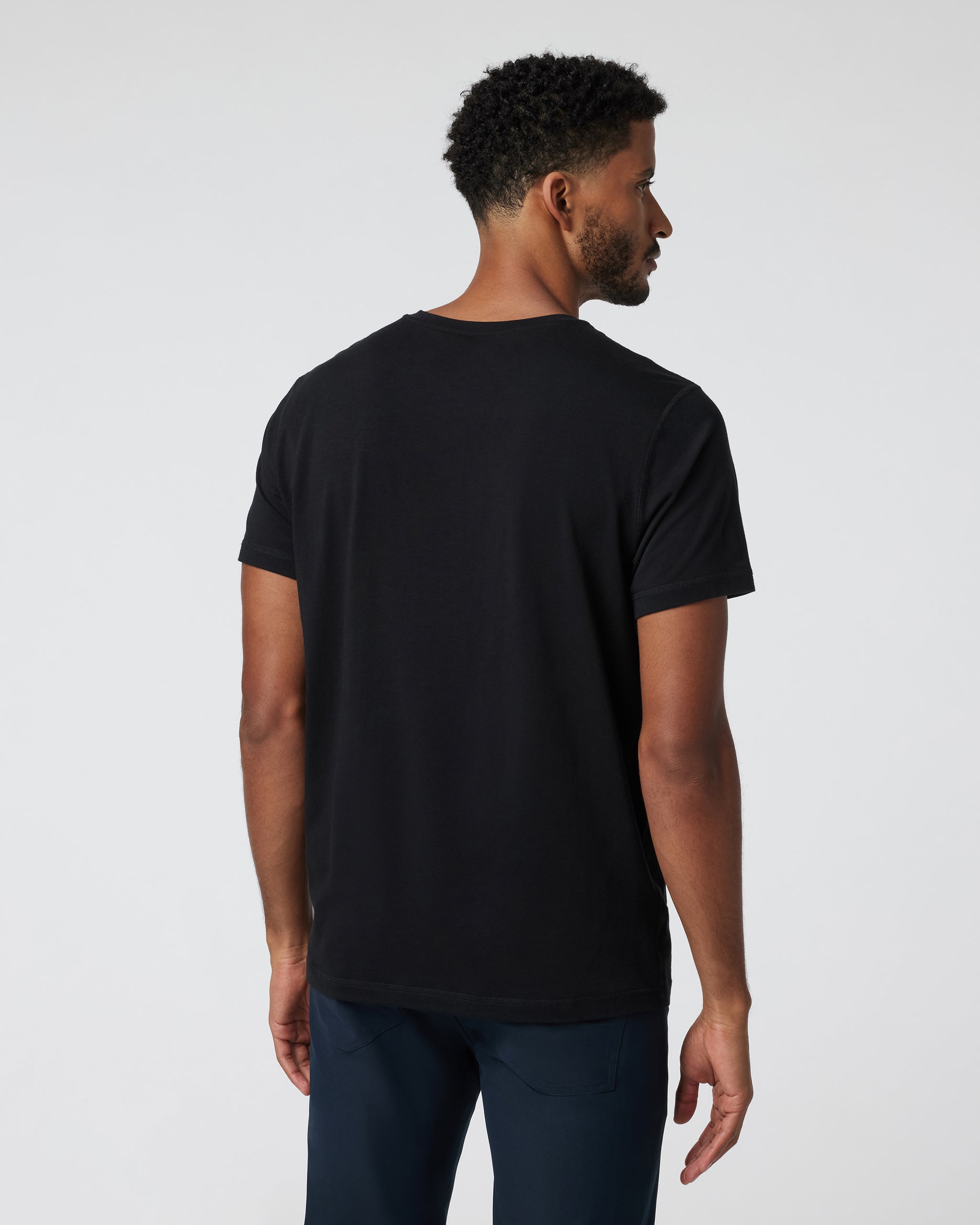 Short-Sleeve Tuvalu Henley | Black - Image 2