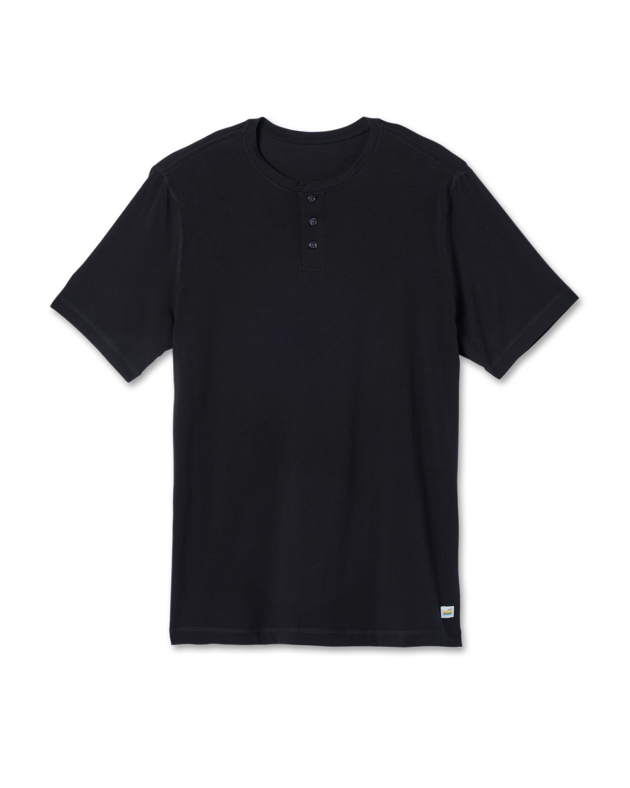 Short-Sleeve Tuvalu Henley | Black - Image 4