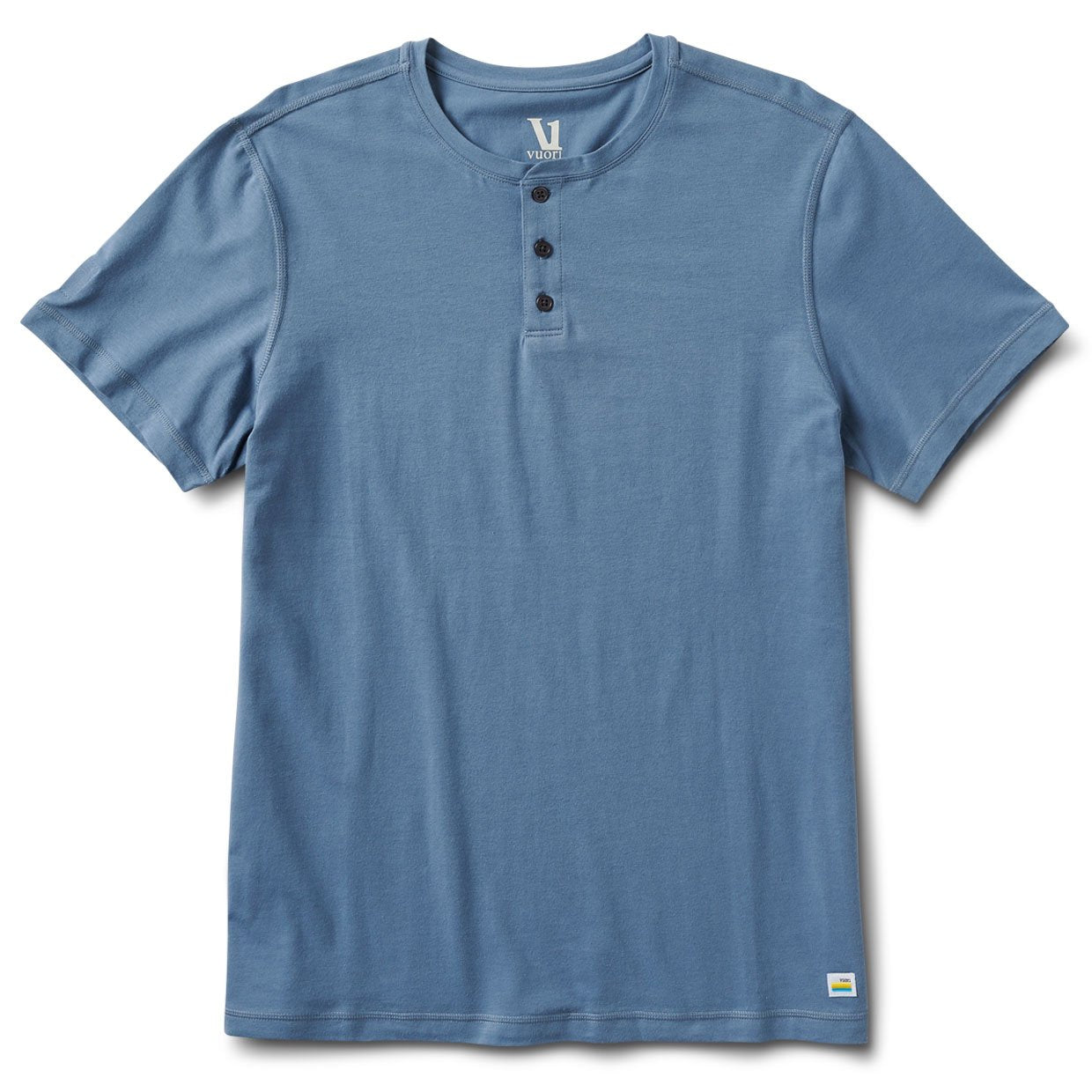 Short-Sleeve Tuvalu Henley | Cloud - Image 5