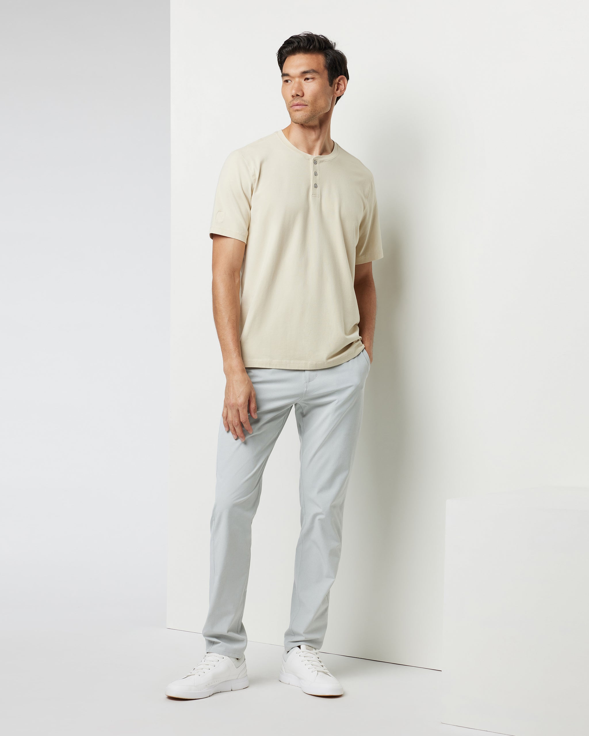 Short Sleeve Tuvalu Henley | Cashew - Image 5