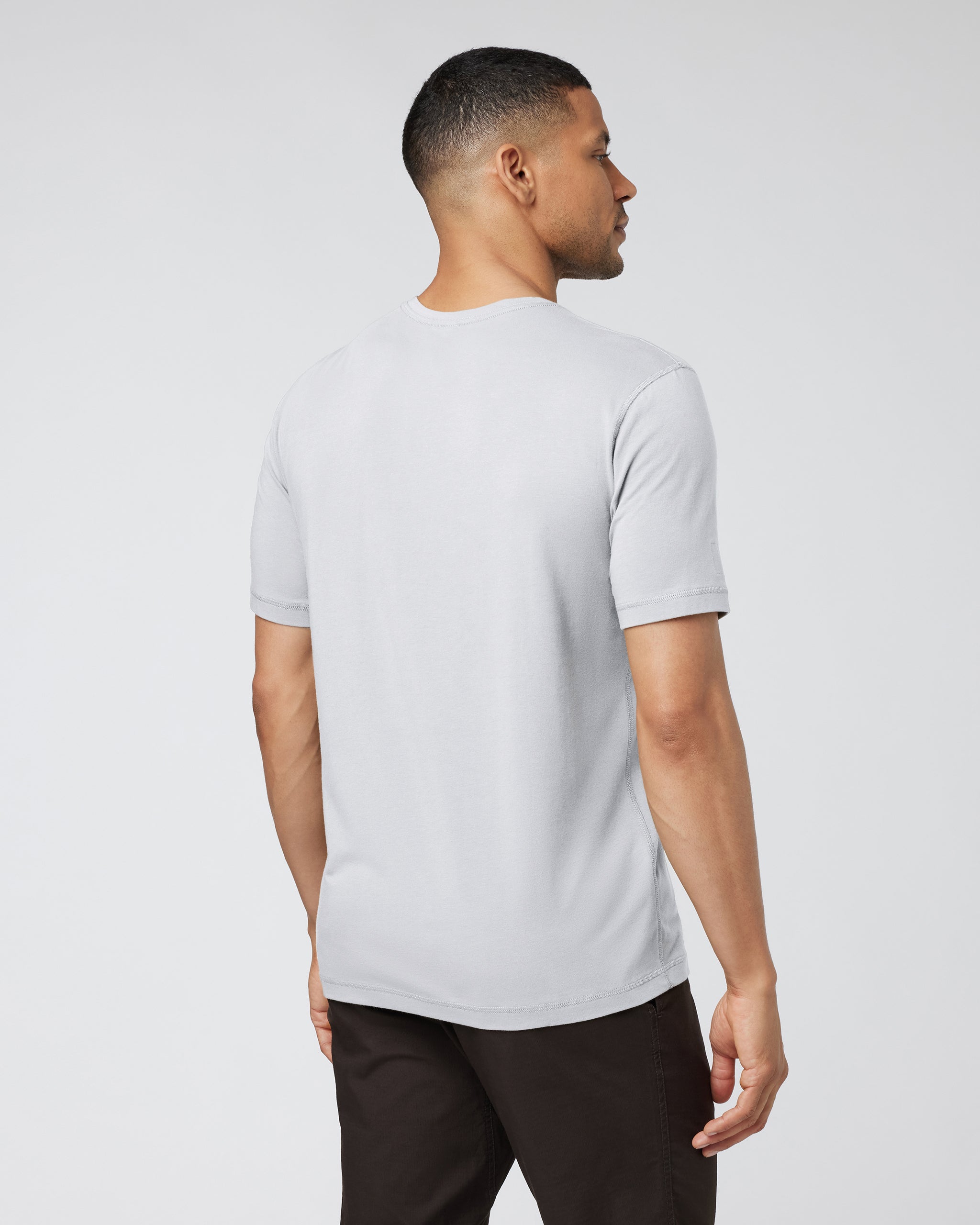 Short-Sleeve Tuvalu Henley | Frost Grey - Image 3