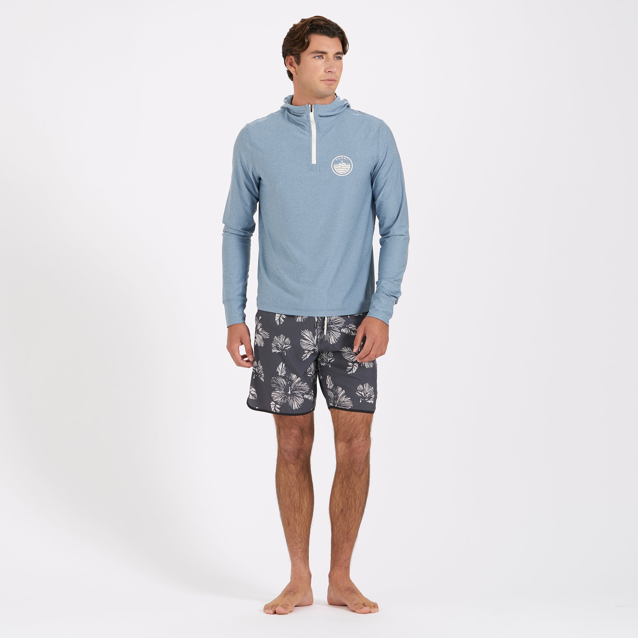 Uluwatu Water Hoodie | Cloud Heather - Image 4