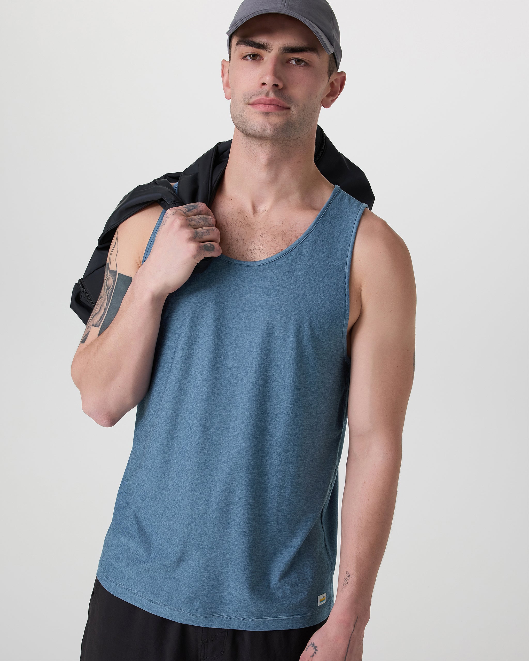 Strato Tech Tank | Pool Blue Heather - Image 2