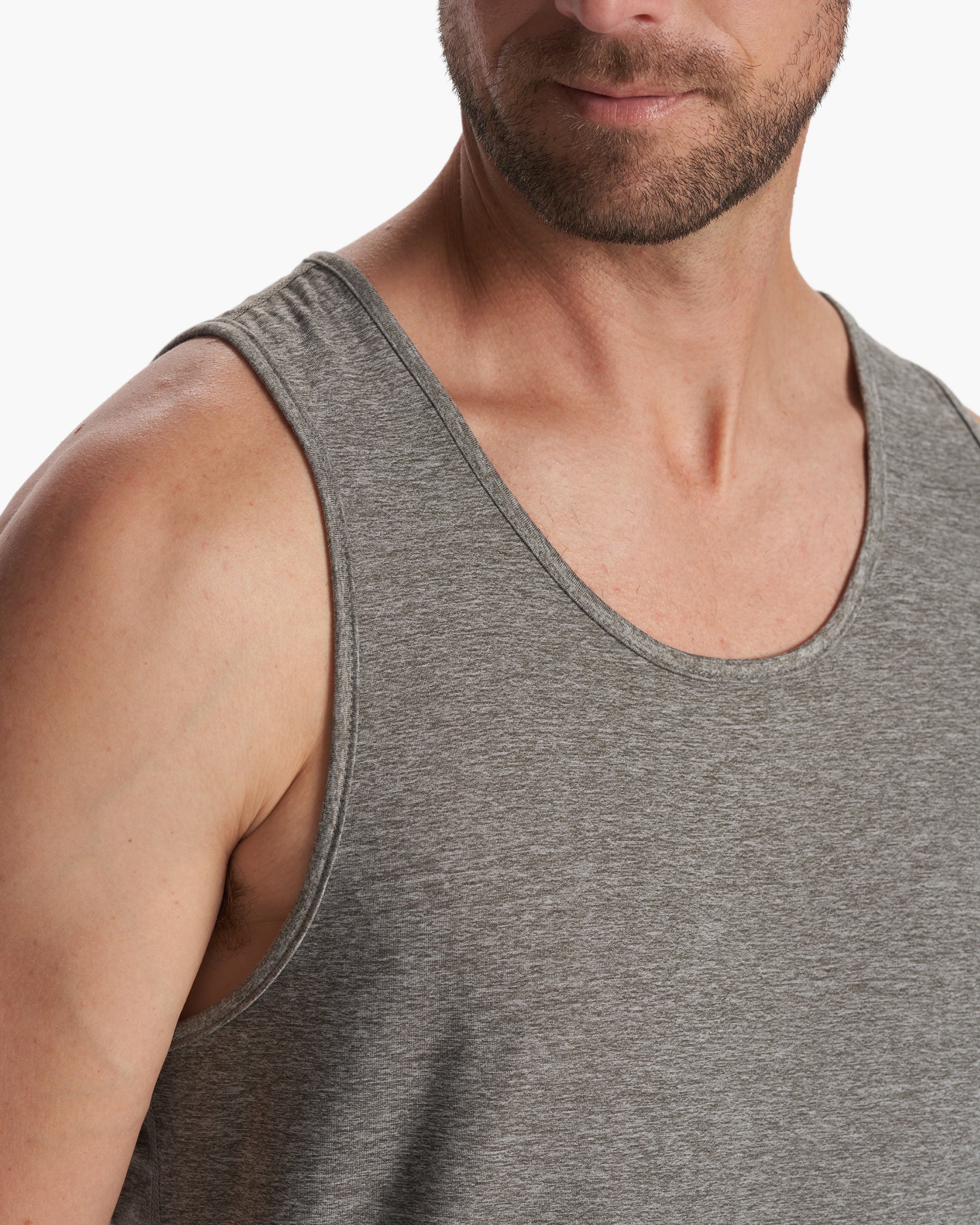 Strato Tech Tank | Heather Grey - Image 2