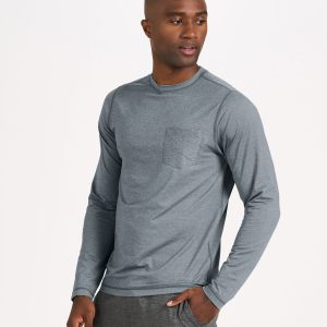 Long Sleeve Tradewind Performance Tee | Cloud Heather