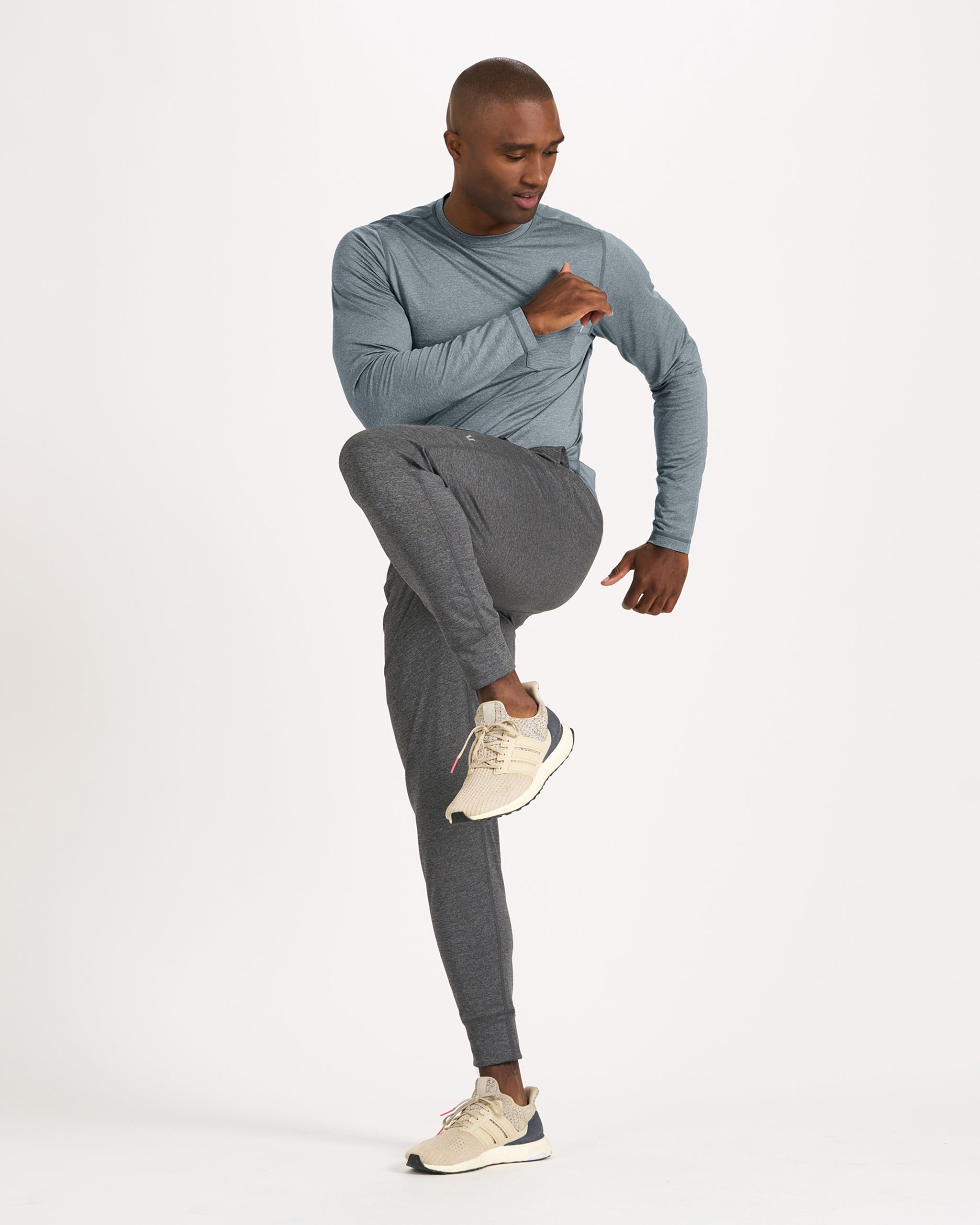 Long Sleeve Tradewind Performance Tee | Cloud Heather - Image 2