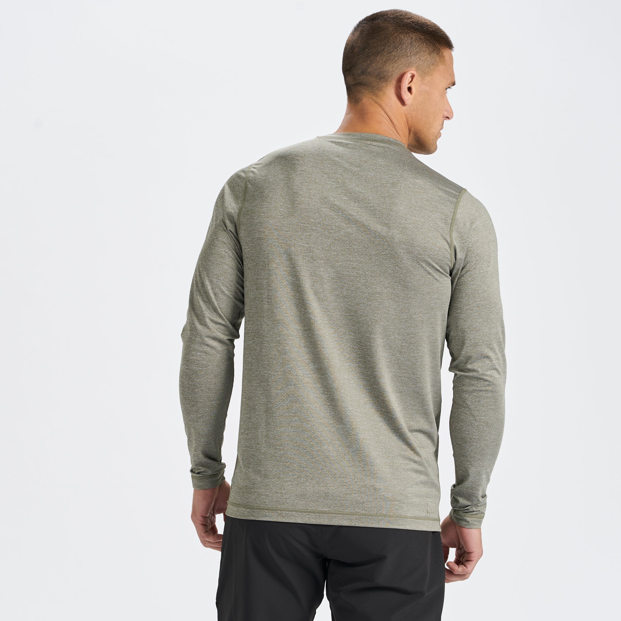 Long-Sleeve Tradewind Performance Tee | Army Heather - Image 3