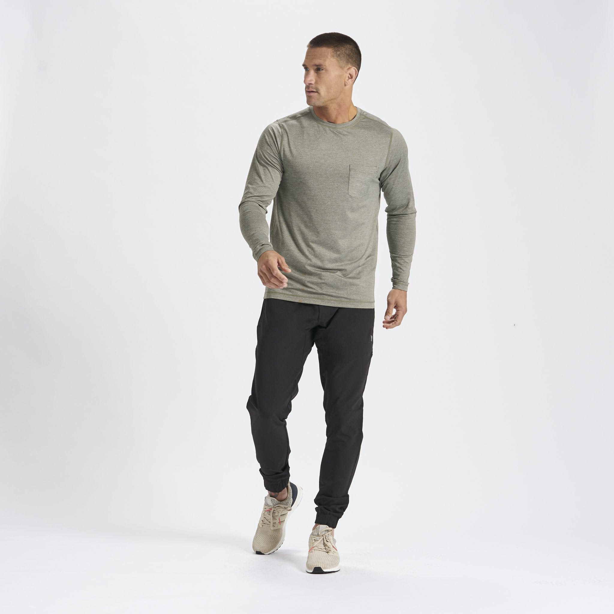Long-Sleeve Tradewind Performance Tee | Army Heather - Image 4