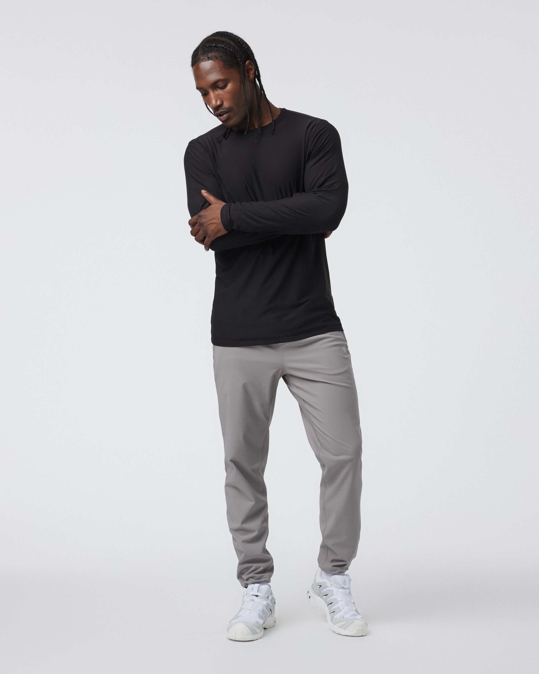 Long Sleeve Strato Tech Tee | Black - Image 5