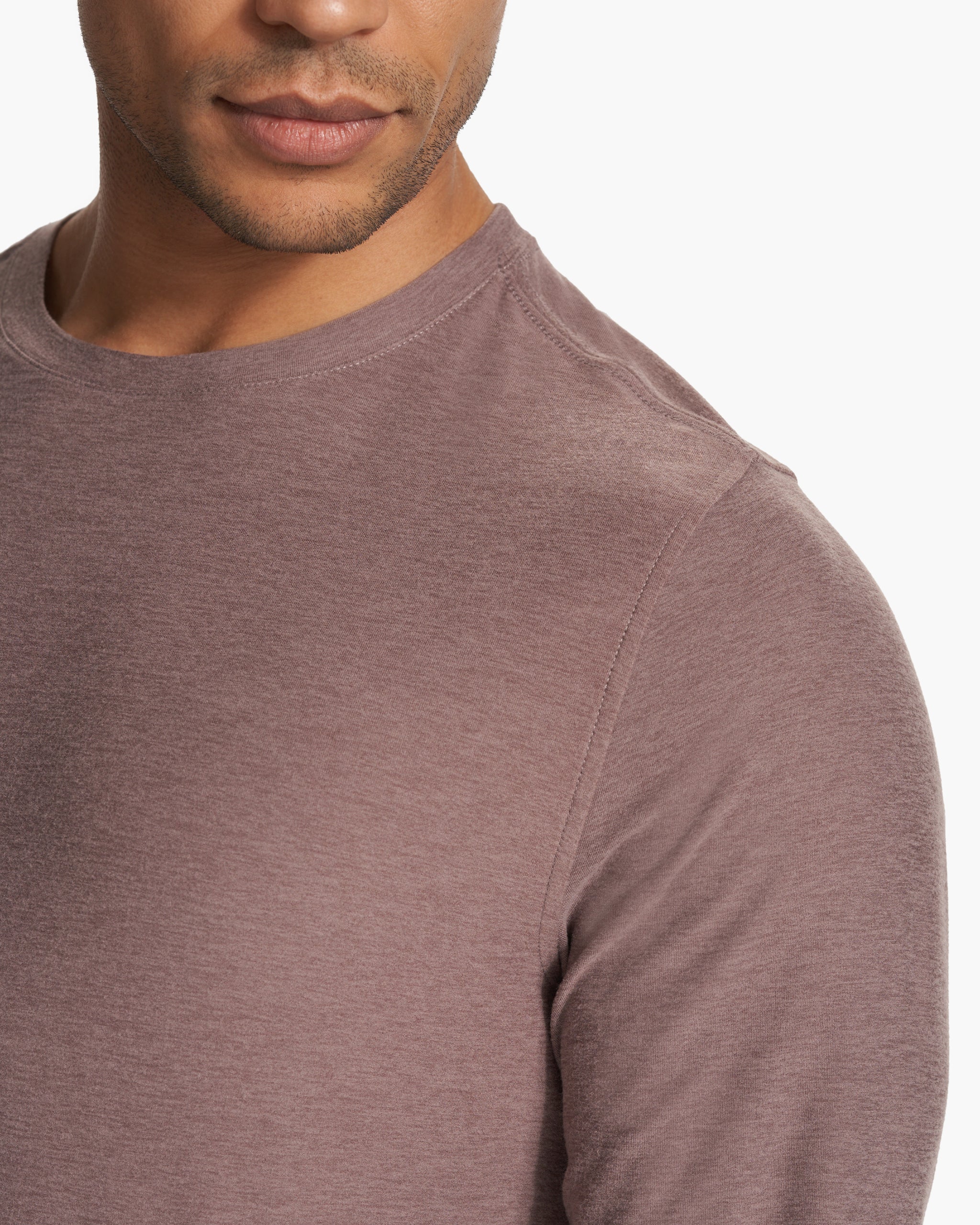 Long Sleeve Strato Tech Tee | Hazel Heather - Image 4