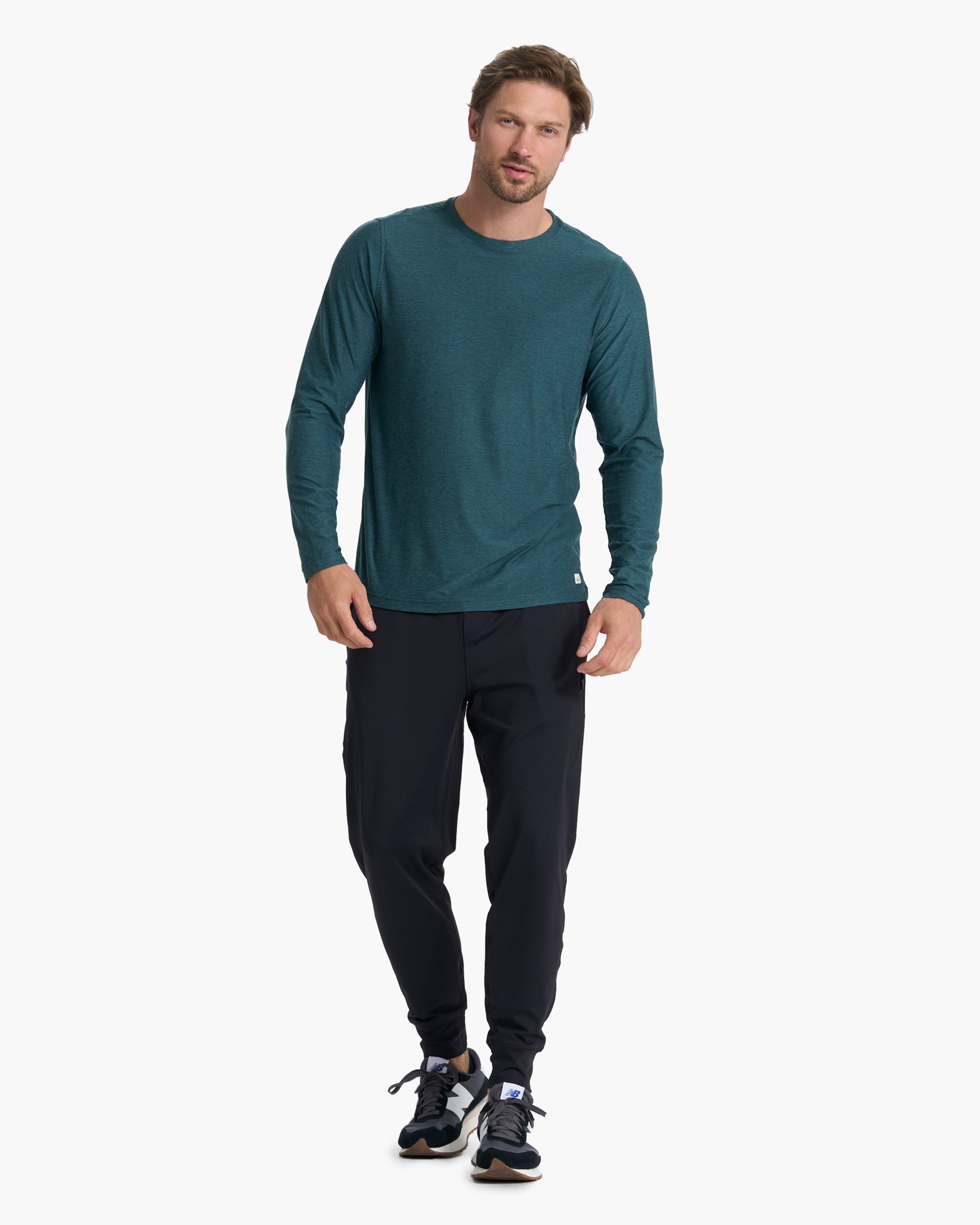Long Sleeve Strato Tech Tee | Beryl Heather - Image 4