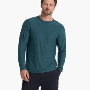 Long Sleeve Strato Tech Tee | Beryl Heather