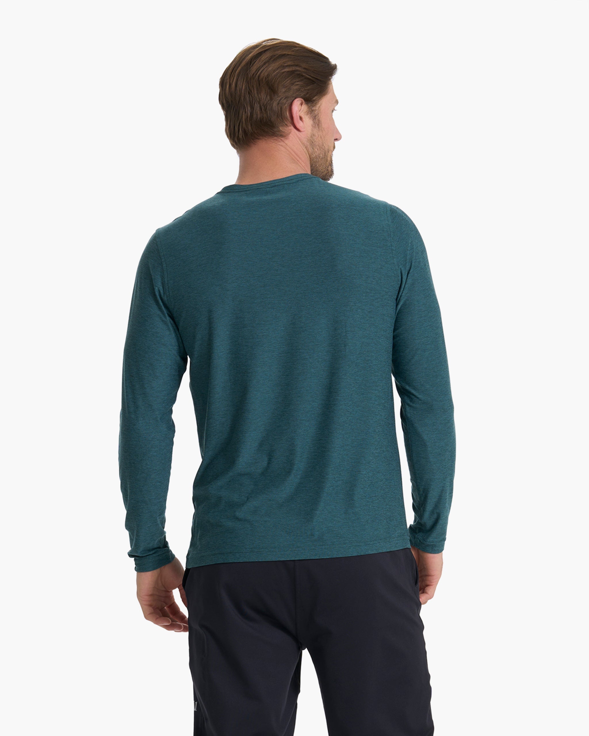 Long Sleeve Strato Tech Tee | Beryl Heather - Image 3