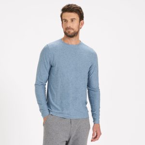 Long Sleeve Strato Tech Tee | Cloud Heather