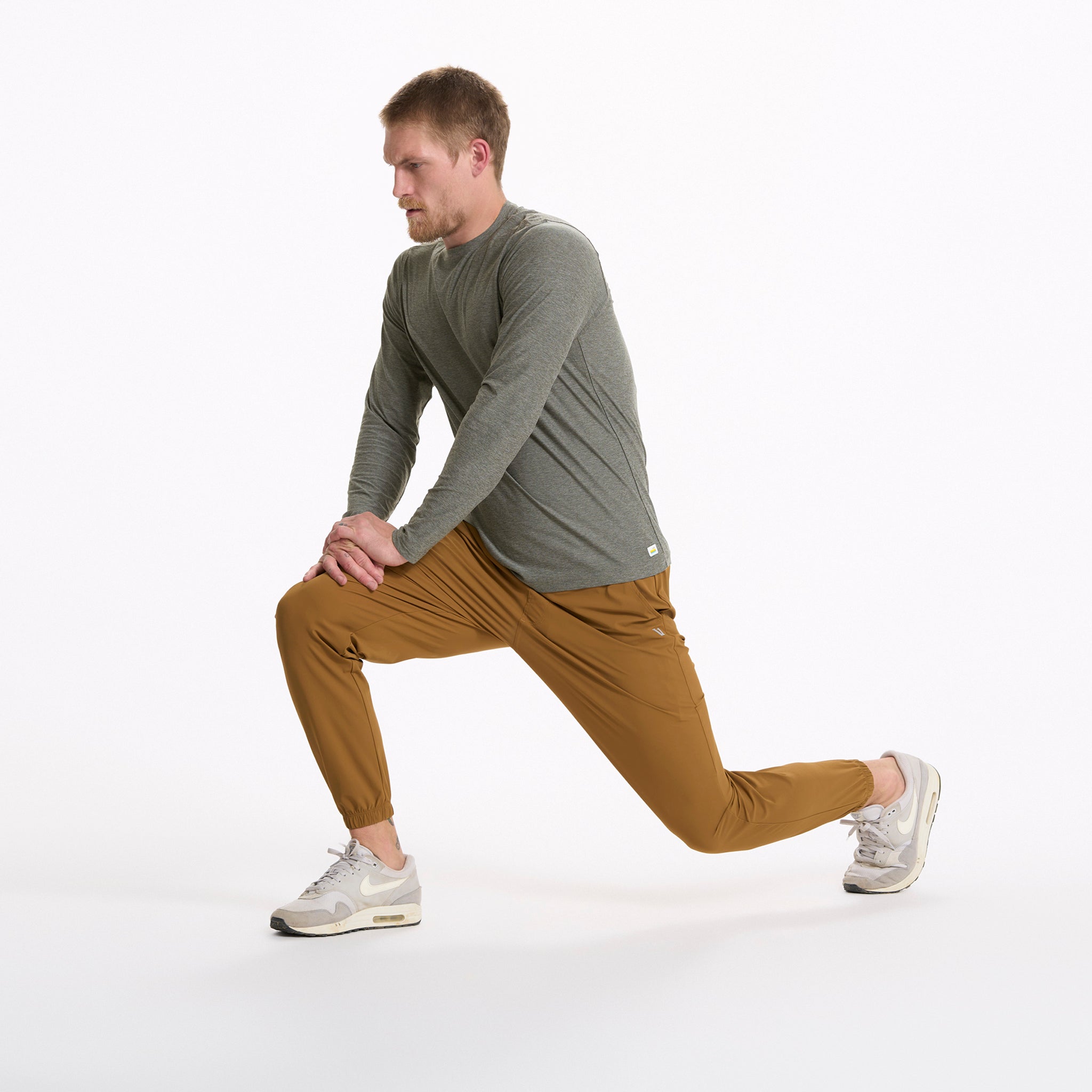 Long Sleeve Strato Tech Tee | Dusty Pine Heather - Image 5