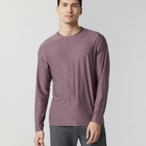 Long Sleeve Strato Tech Tee | Elderberry Heather