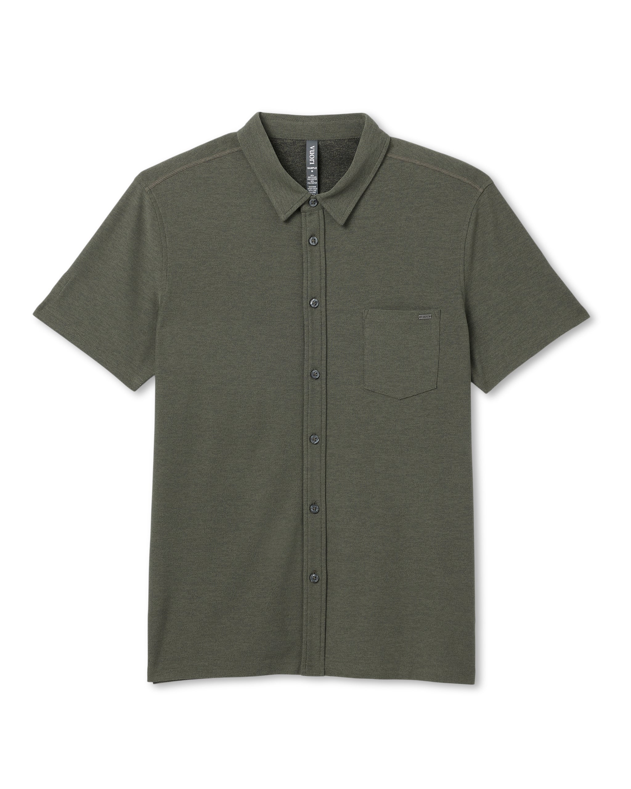 Short Sleeve Ace Button Down | Oregano - Image 6