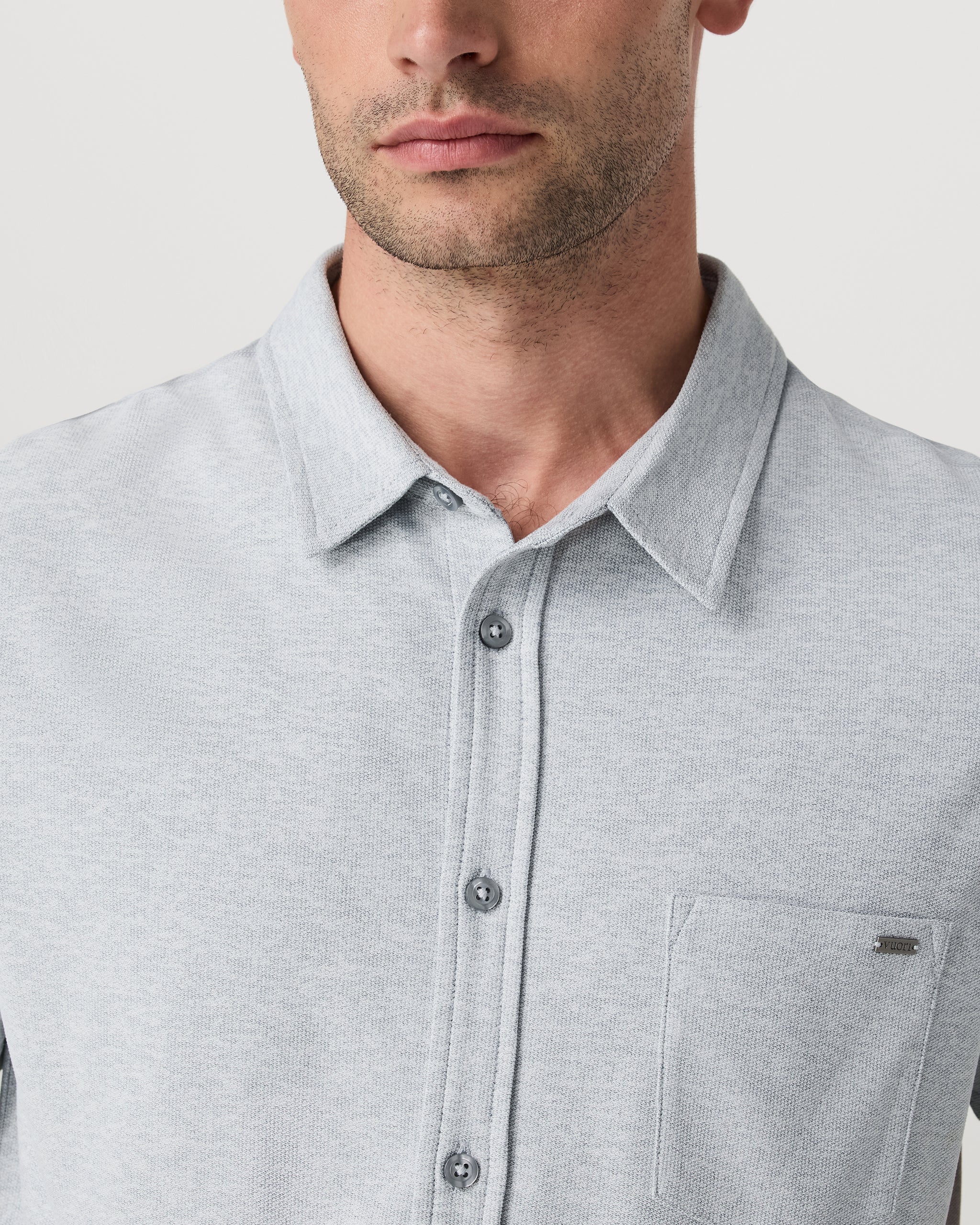 Short Sleeve Ace Button Down | Sea Glass - Image 2
