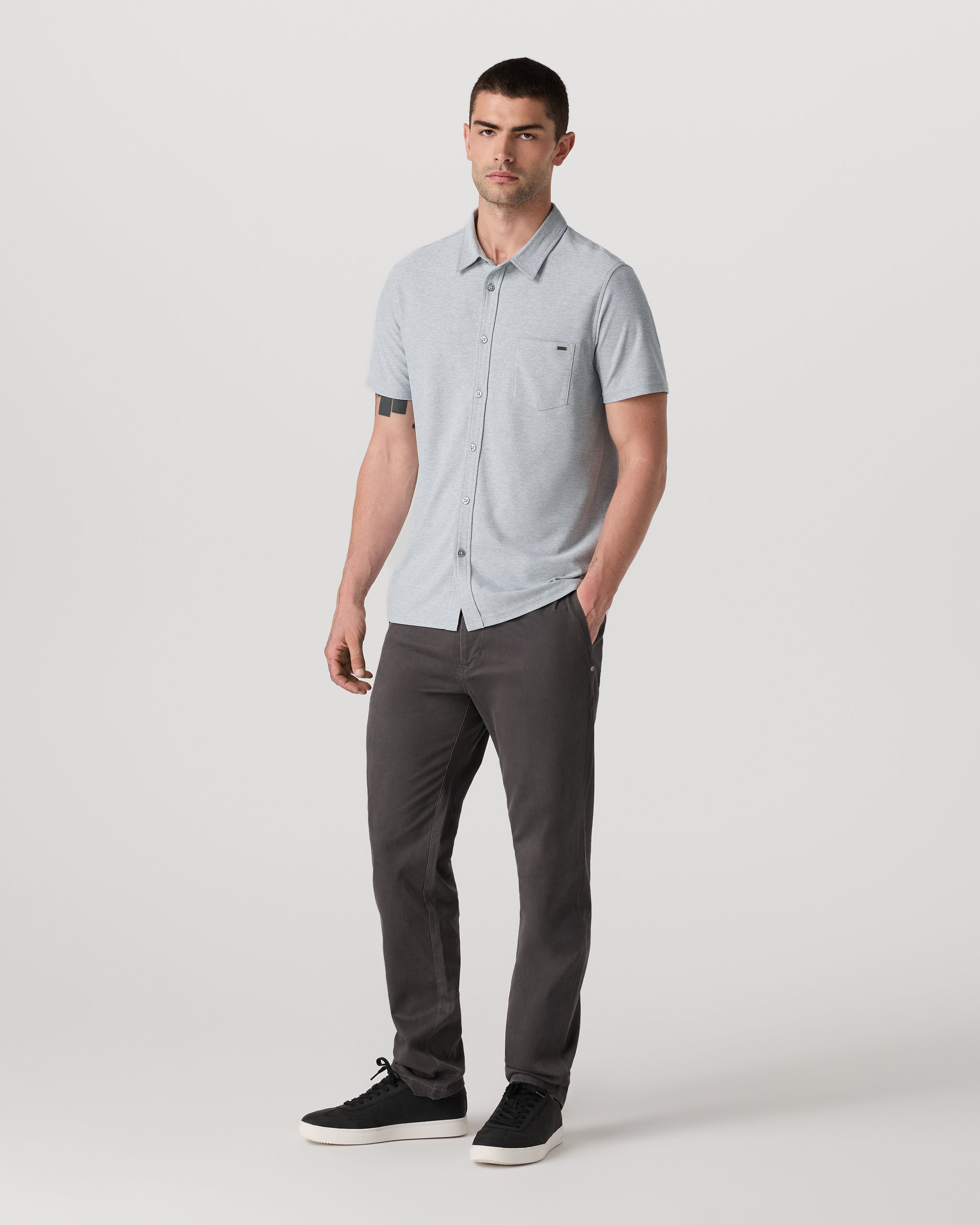 Short Sleeve Ace Button Down | Sea Glass - Image 5