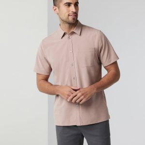 Short-Sleeve Bridge Button Down | Canyon Clay
