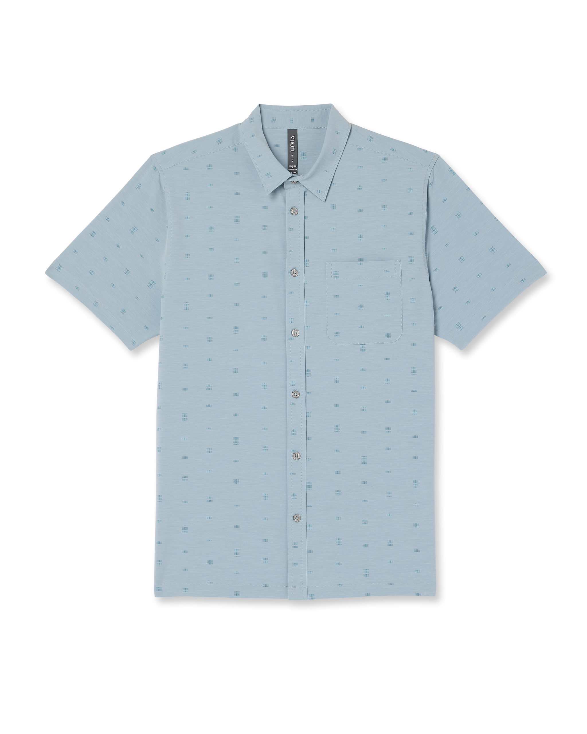 Short Sleeve Bridge Button Down | Raindrop Stone - Image 6